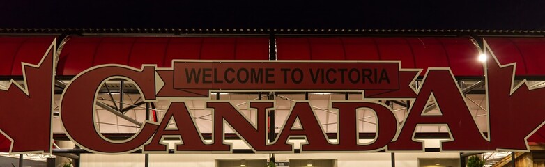 Welcome to Victoria Canada Sign