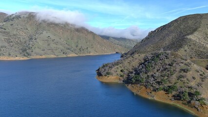 Lake Berryessa, California during the early spring.
