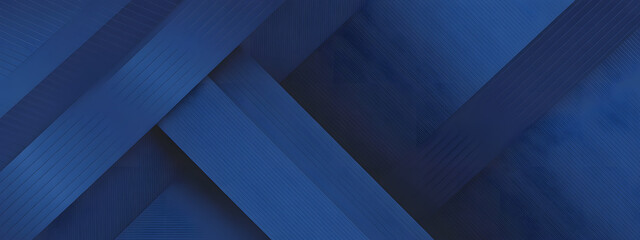 Fototapeta premium Abstract Blue Geometric Pattern: A striking composition of intersecting blue geometric shapes creating a modern and dynamic visual