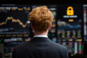 Portrait of a Businessperson with Distinctive Red Hair - Professionalism