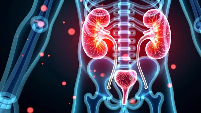 Kidney disease, renal failure, dialysis treatment. Organ health. Arteries dilate during infection control. Tubule reabsorption increases fluid balance. Nephron damage hinders waste removal.