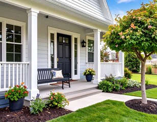 Home exterior, front porch