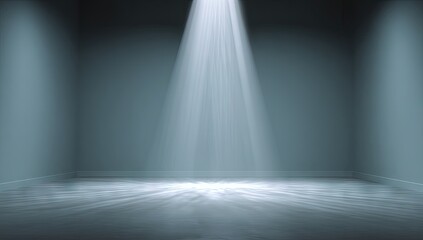 Spotlights illuminating a corner room.