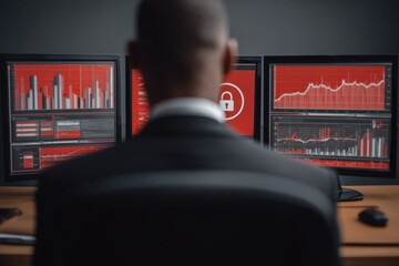 Minimally dressed businessman seen from behind, representing professionalism - Attire