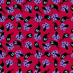 Halloween ghost seamless cute cartoon pattern for wrapping paper and fabrics