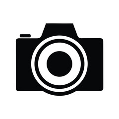 Camera Logo Vector Illustration. Photo camera silhouette logo.  Photography symbol. Photographing sign. 