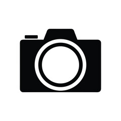 Camera Logo Vector Illustration. Photo camera silhouette logo.  Photography symbol. Photographing sign. 