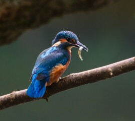 Kingfisher with a Catch
