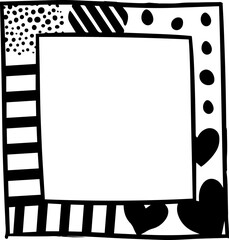Frame doodle sketch cute hand drawing element