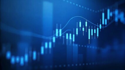 Stock market investment trading graph growth. Investment finance chart, stock market business and exchange financial growth graph. Graph Chart