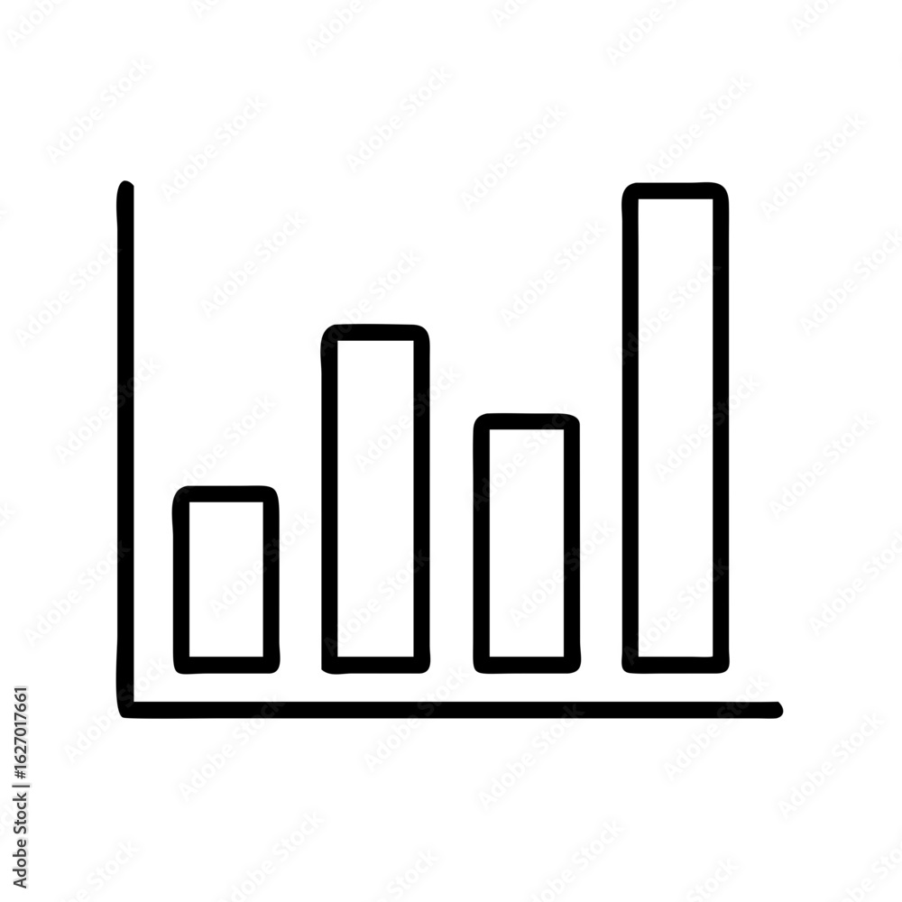 Aufkleber bar graph chart diagram infographic data analysis statistics report presentation business success