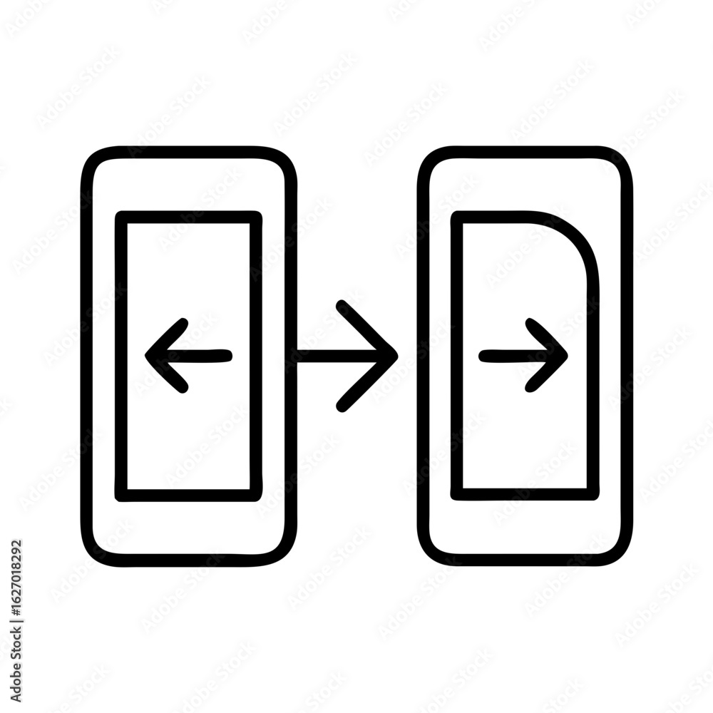 Aufkleber transfer data between phones icon mobile data transfer migration phone to phone data sharing app