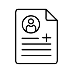 Profile document user data information add new account details form application file paper