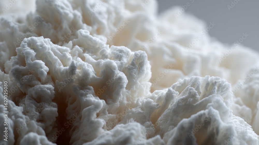 Poster close-up of fluffy white textured foam clouds for macro background photography design concept visual
