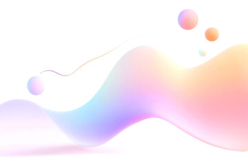 Abstract gradient design featuring machine learning concepts for creative visualization
