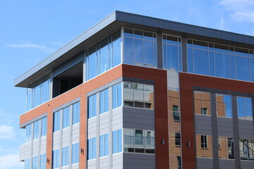 Modern Office Building with Large Windows