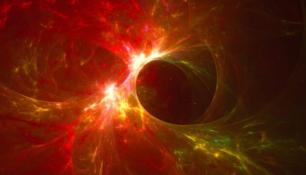 Abstract fractal artwork with fiery colors and swirling patterns - Powered by Adobe