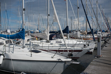  Sea Bay with a view of snow-white yachts