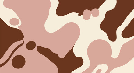 Abstract swirling ribbon banner with blue and gold ink splatters. Modern graphic design element for branding and decoration.