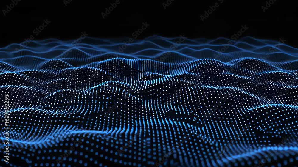 Aufkleber explore the captivating digital terrain showcasing intricate technology and fluid patterns in a vast
