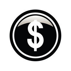 Obraz premium Financial Icon with Dollar Sign. Currency and Investment Symbol.