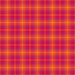 Merry christmas vector pattern check, full fabric seamless plaid. Genuine background textile texture tartan in red and pink colors.