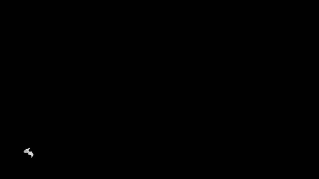 2d cartoon tornado and tornado transition. With a transparent and green background to choose from.