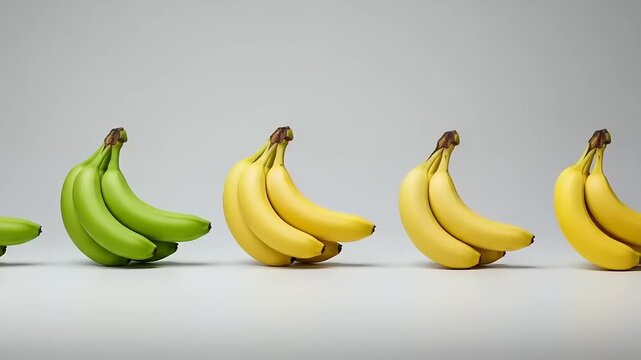 Bunch of green and yellow bananas