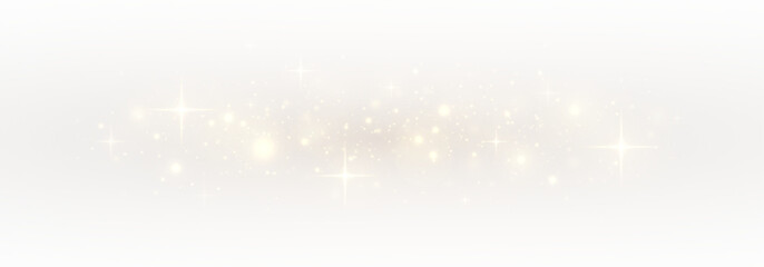 Starburst path on a sparkling background with confetti and bokeh light. Glistering twinkle and flash effects form a bright, festive trail.