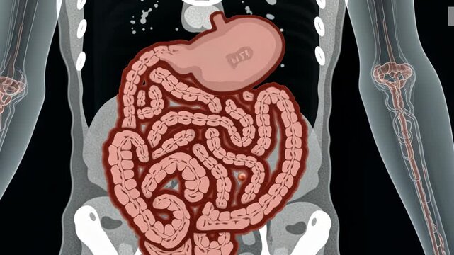 bowel scan, intestinal health, colon imaging. Digestive system. Intestines absorb nutrients efficiently. Colonoscopy detects early abnormalities. Gastrointestinal tract supports overall wellness.