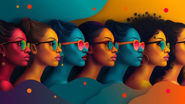 mujer, par, gente, vector, ilustraci&oacute;n, fiesta, amor, discoteca, dibujos animados, moda, beldad, cara, m&uacute;sica, se&ntilde;ora, diversi&oacute;n, persona, baile, glamour, cabello