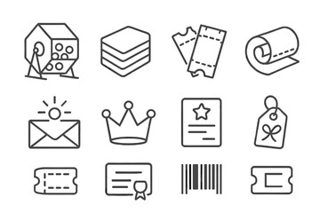 Business, office line icon set. professional, corporate, work icons line collection