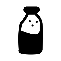 bottle of milk vector illustration