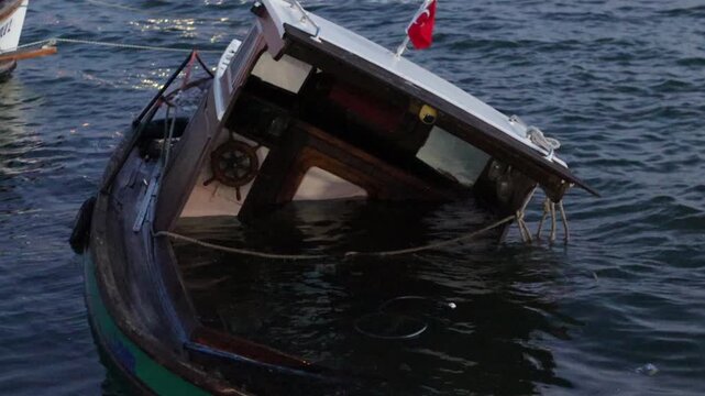 Fishing Boat Capsized in Storm