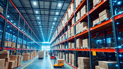 Digital twin of warehouse operations, optimizing e-commerce logistics flow.