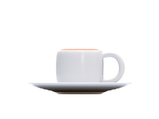 白いマグカップに入ったカプチーノ
