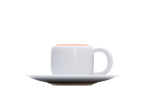 白いマグカップに入ったカプチーノ