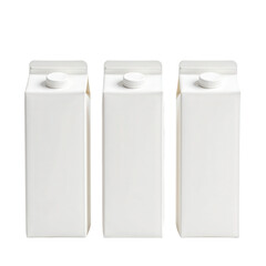 Three Minimalist White Paper Containers for Creative Food Packaging