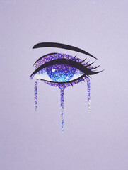 eye of the woman