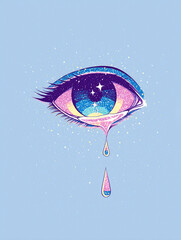 eye of the woman