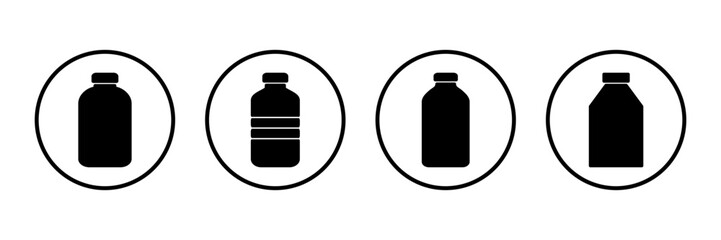 Bottle icon logo design. bottle sign and symbol