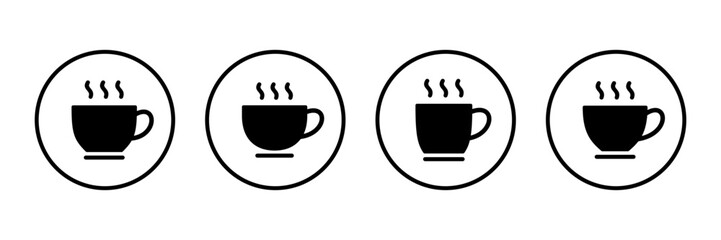 coffee cup icon logo design. cup a coffee sign and symbol