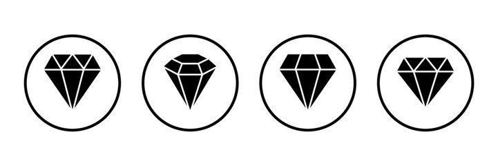 Diamond icon logo design. diamond gems sign and symbol