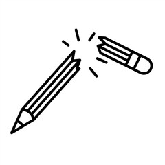 Outline metaphor icon showing emotional tension, mental pressure, and learning struggle related to school stress and student burnout
