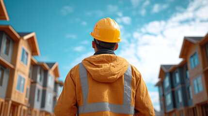 construction worker with helmet