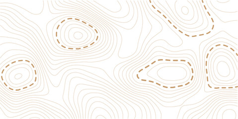 White Black Military Topographic Contour Map Vector Graphic Abstract Background. Topography Wavy Lines Pattern Modern Wide Abstraction. Outline Terrain Relief Cartography Geographical Map Illustration