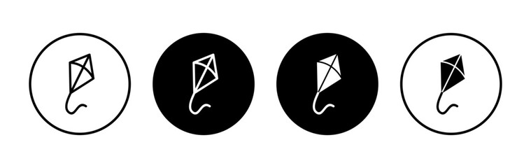 Kite icon symbol for apps and websites. kite sign and symbol
