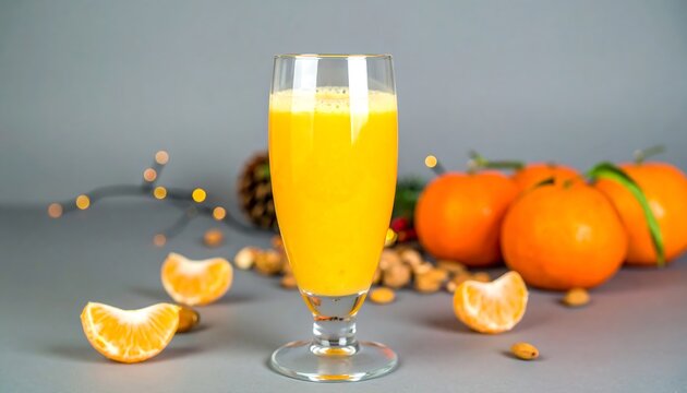 Orange smoothie with clementines