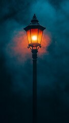 Night Lamppost in Fog