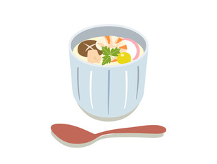 茶碗蒸しのイラスト